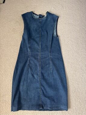 Reformation Dark Blue Denim Sheath Dress